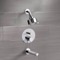 Chrome Shower Faucet Set with Multi Function Shower Head